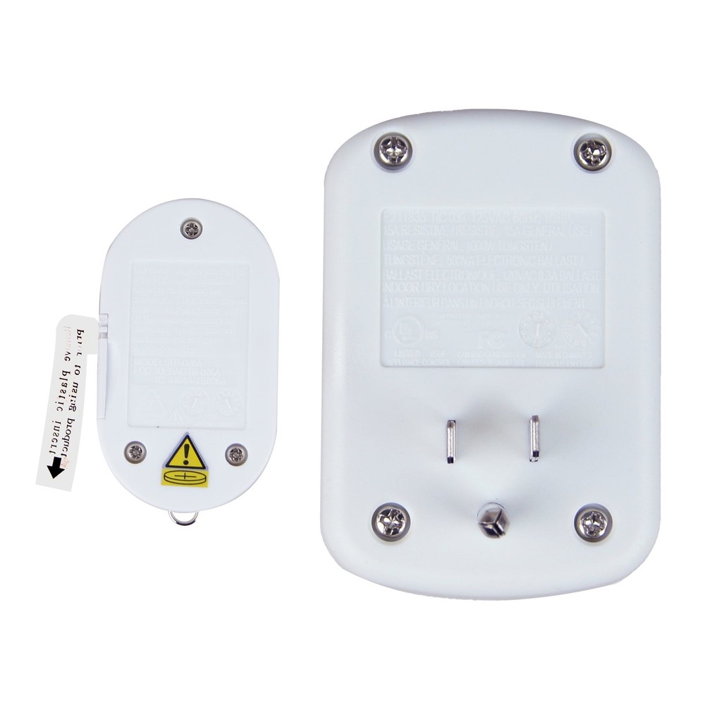 Hyper Tough Indoor 1-Outlet Wireless Remote Control, White