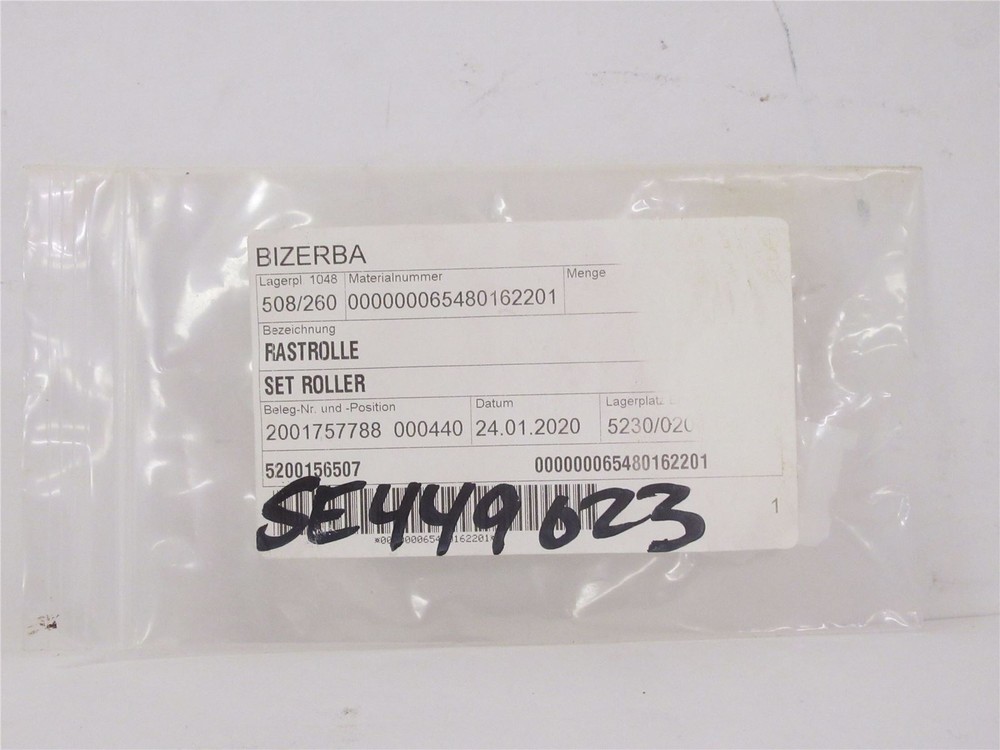 227035 New-No Box; Bizerba 65480162201 Set Roller