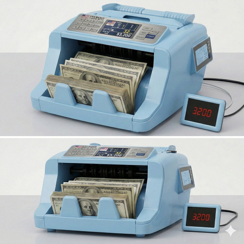 High-Speed Professional Single Denomination Bill Counter