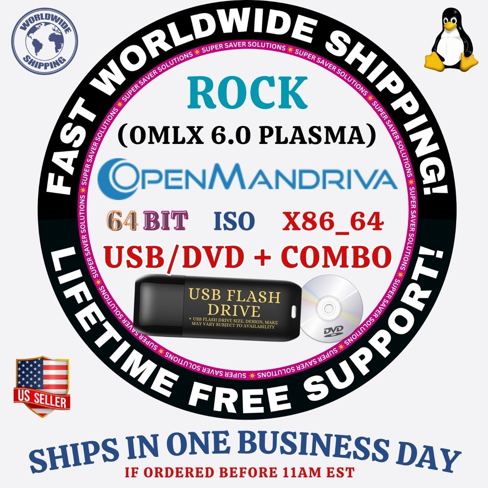 OpenMandriva Linux OS ISO ALL VERSIONS 64BIT USB-DVD, LIVE-FULL BOOT, MAC PC
