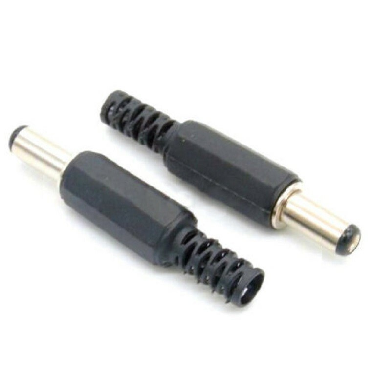 5-Pack 5.5x2.5mm *13 Male Solder DC Power Barrel Tip Plug Straight Connectors