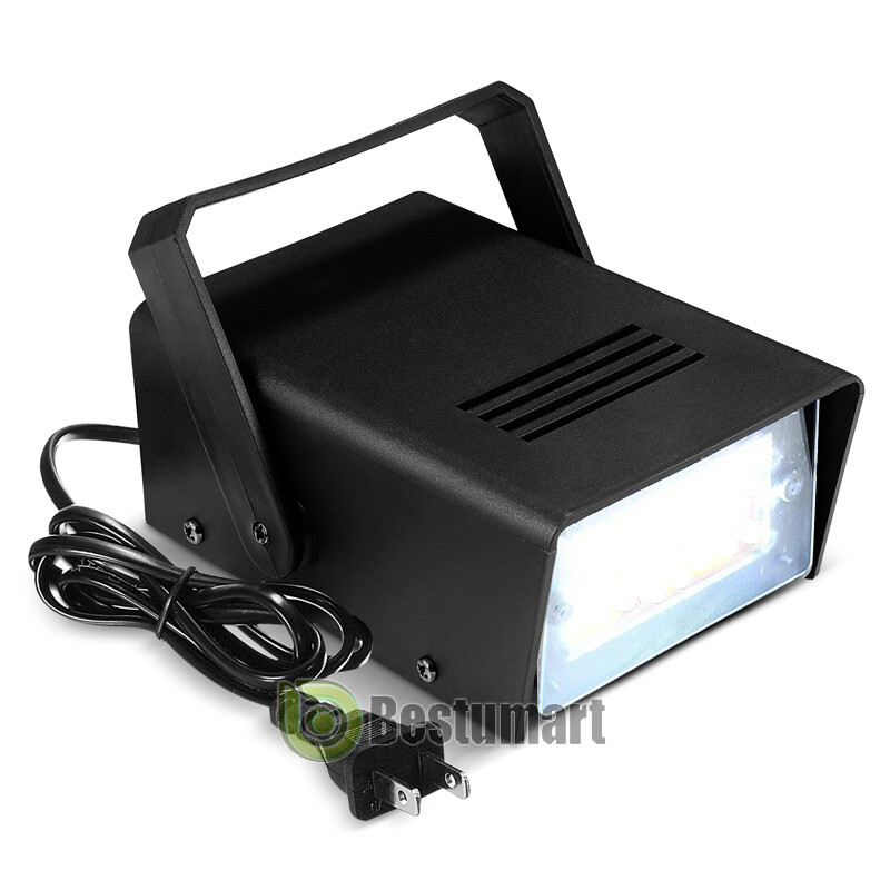 Mini LED Strobe Light 24 Super Bright LED With Variable Speed Control Dance Lamp