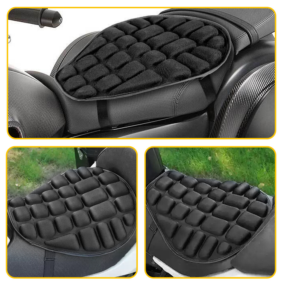 Rider Passenger Seat Cushion Seat Cover Seat Pad For Harley Touring Black OXILAM