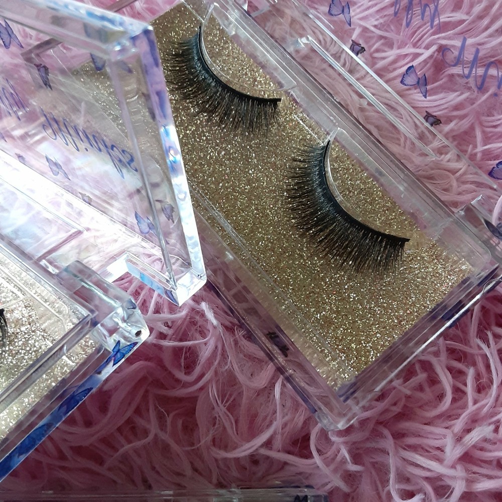 Medium long real 100% mink lashes