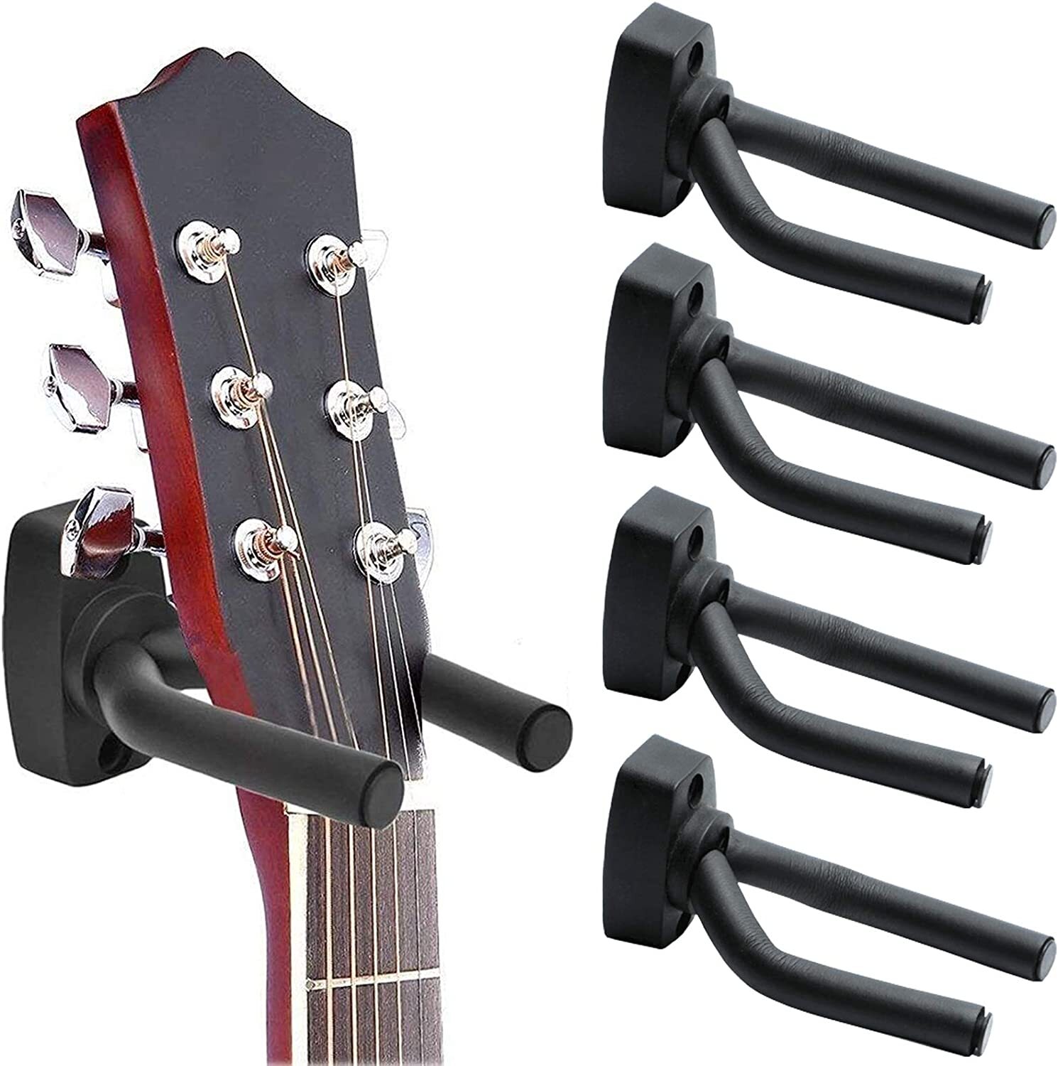 4Pack Wall Mount Guitar Hanger Hook Holder Display Stand Fits Mandolin Ukulele