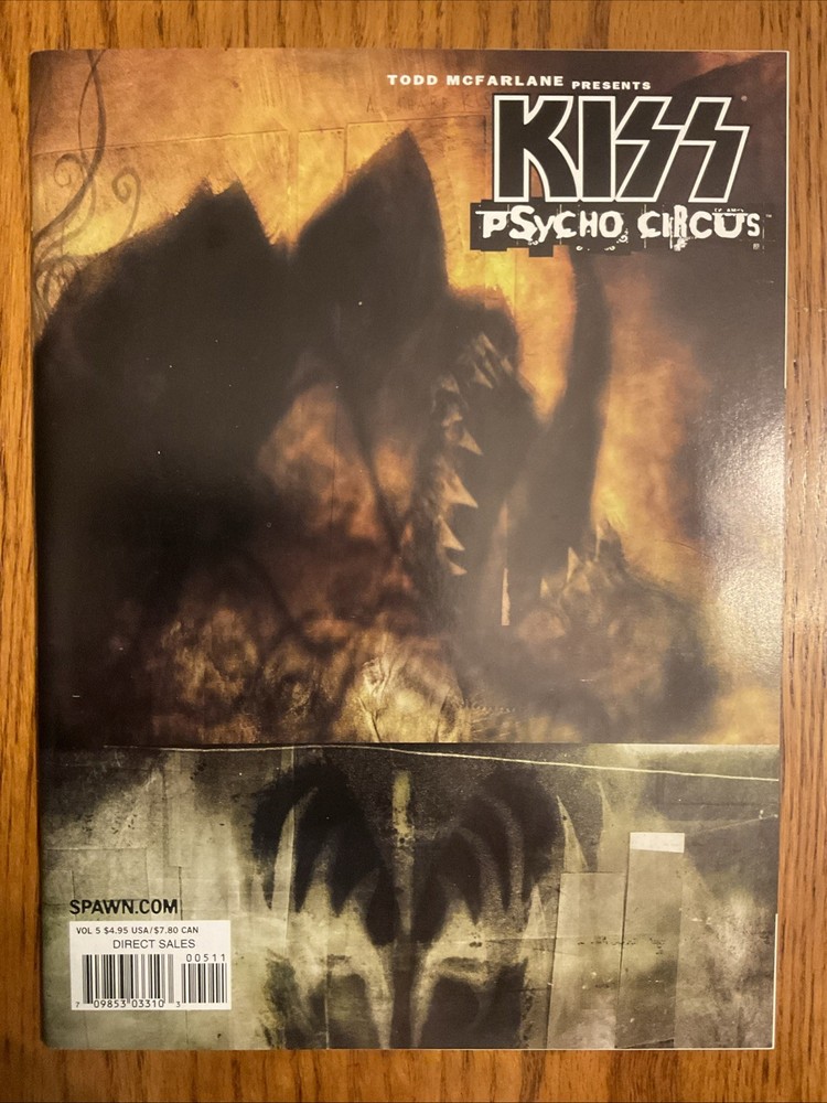 Todd McFarlane KISS Psycho Circus Comic Magazine #5 Image Comics 1998