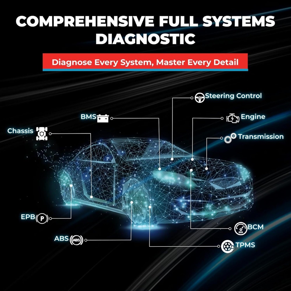 TOPDON TopScan Pro, OBD2 Scanner Bluetooth for iOS & Android, Diagnostic Scan To