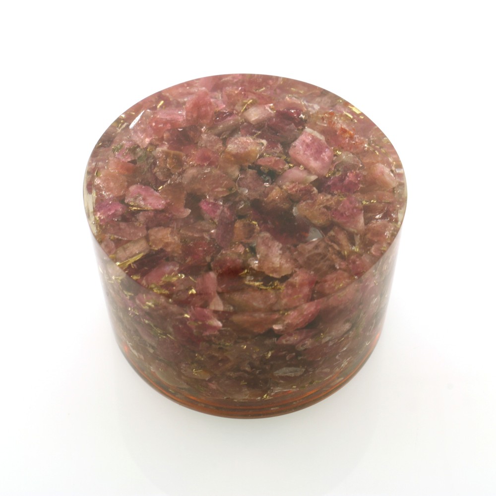 Genuine Raw Ruby Orgone Tower Buster 1.75 Inch 5g & EMF Protection