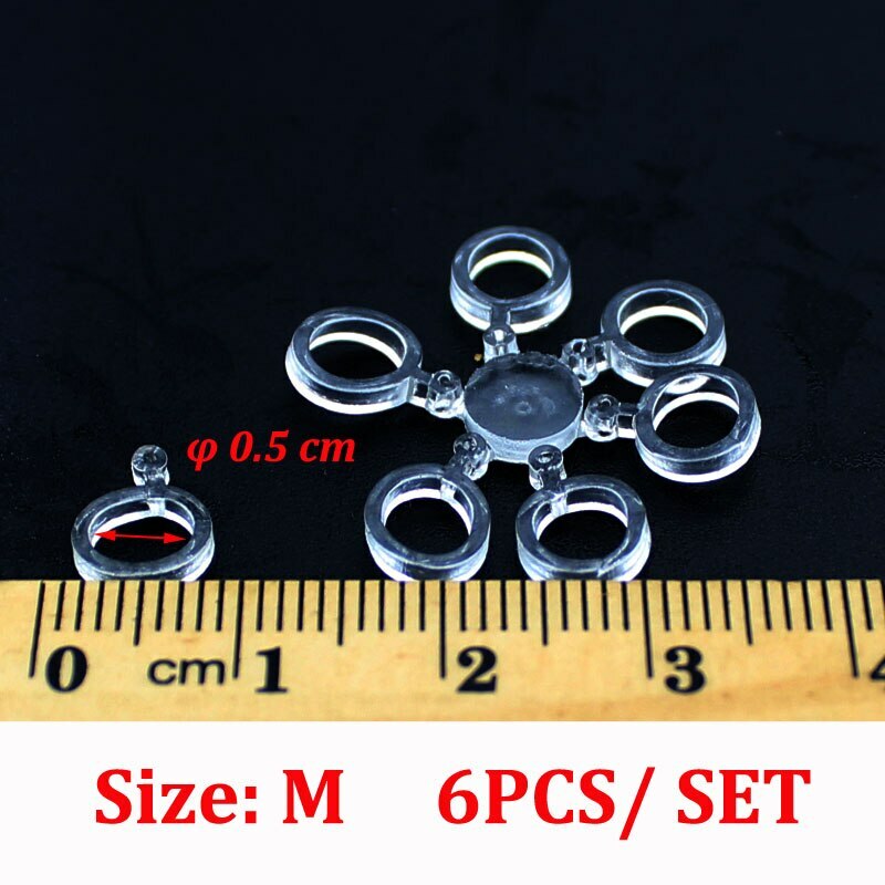 120Pcs Pellet Bait Bands Clear Carp Coarse Fishing Floater Surface Latex Bait