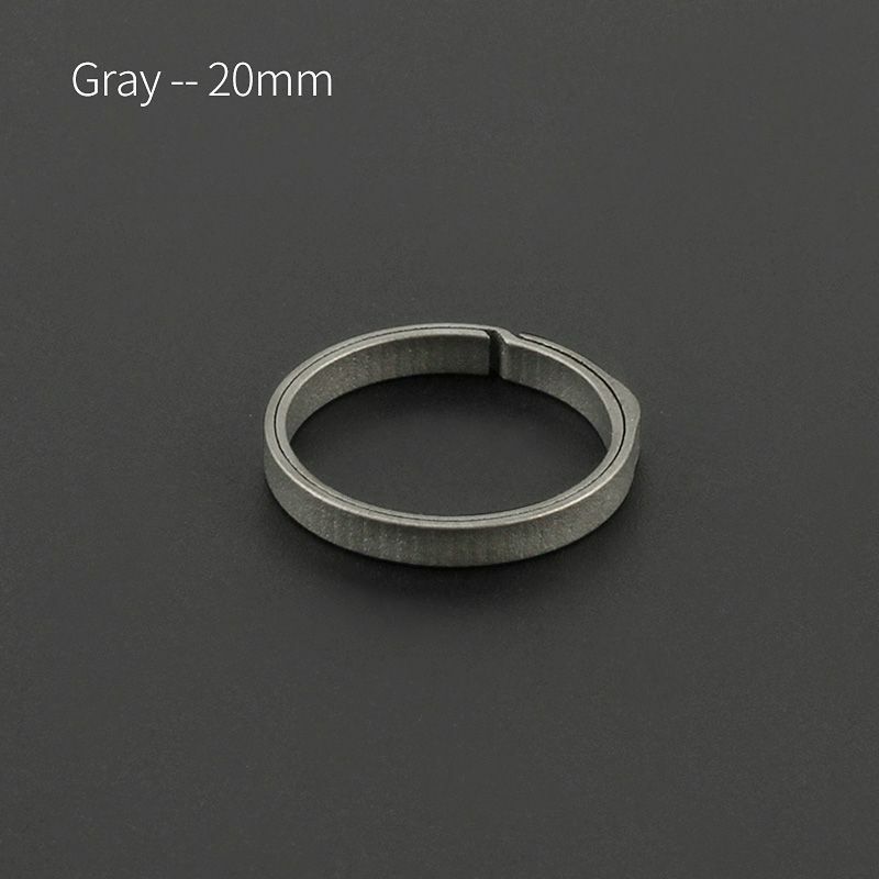 3PCS TC4 Titanium Alloy Key Ring Outer Diameter 20mm/26mm/33mm EDC Tool