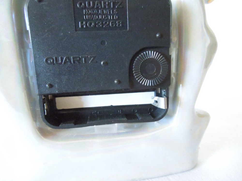 Ceramic Quartz Desk Clock Dolphin Over Waves Theme 6" x 4"