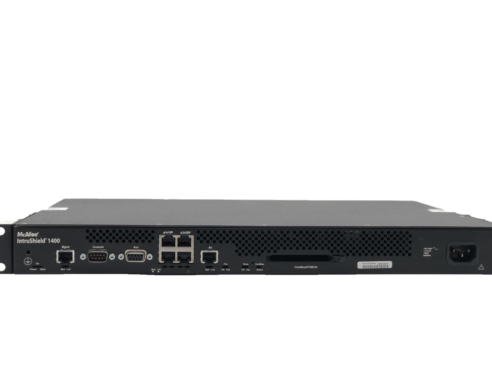 McAfee IntruShield I-1400 4-Port 200Mbps IPS Firewall Network Security Platform