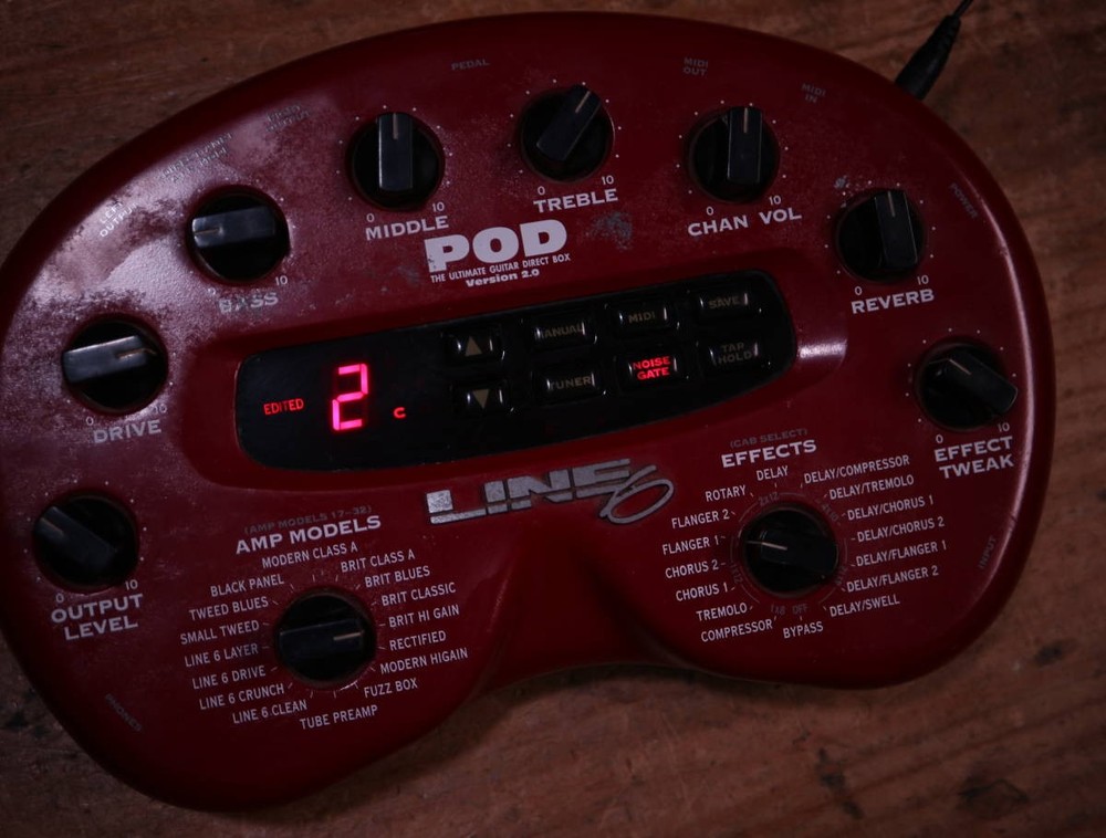 Line6 POD XT ver2 Amp Simulator Effects Pedal