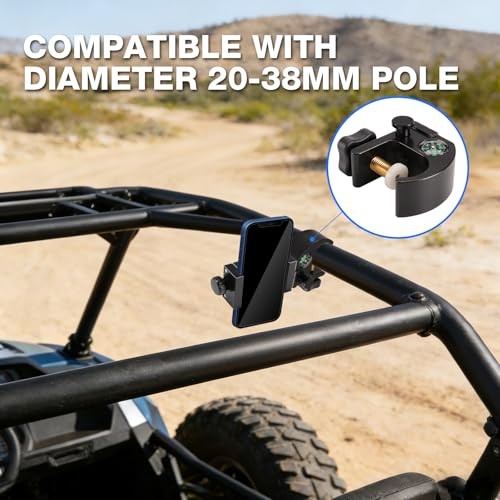 Quick Release Clamps Data Collector Holder – Open Clamp Bracket with Compass,