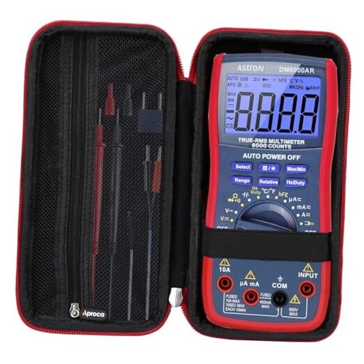 Case Compatible with AstroAI TRMS 6000 Digital Multimeter Analyzer Counts