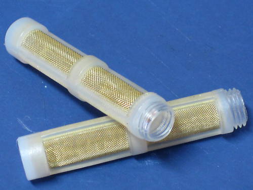 2 Fuel filter screens Petcock filters Triumph Norton BSA threaded plastic BAP