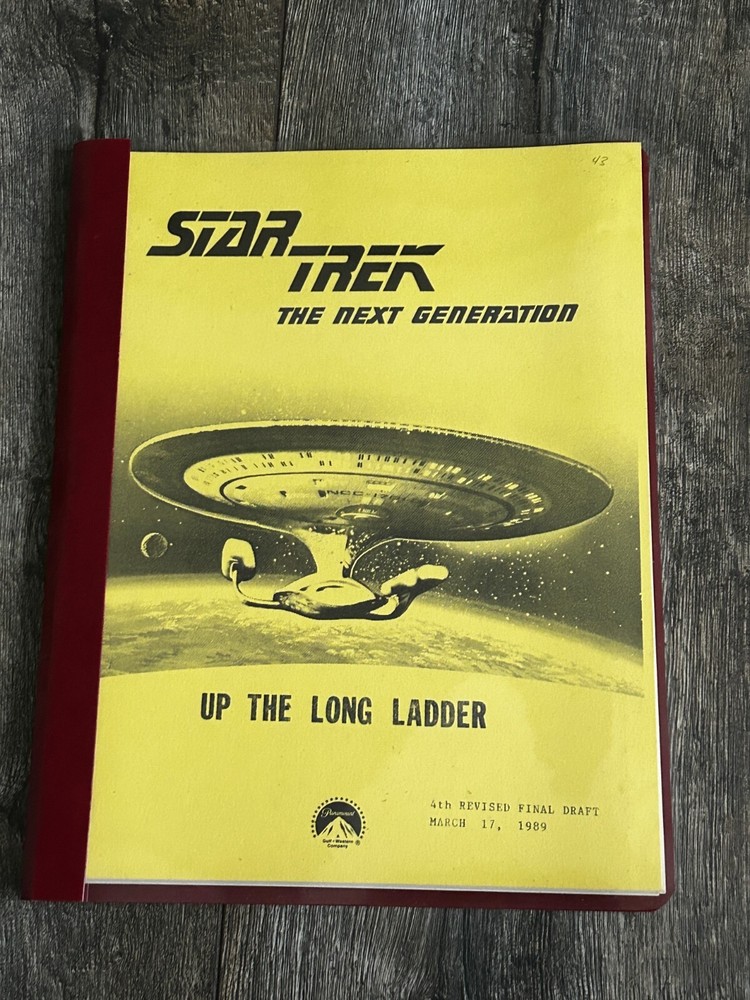 STAR TREK Script The Next Generation Up The Long Ladder 4th Revised Final Draft