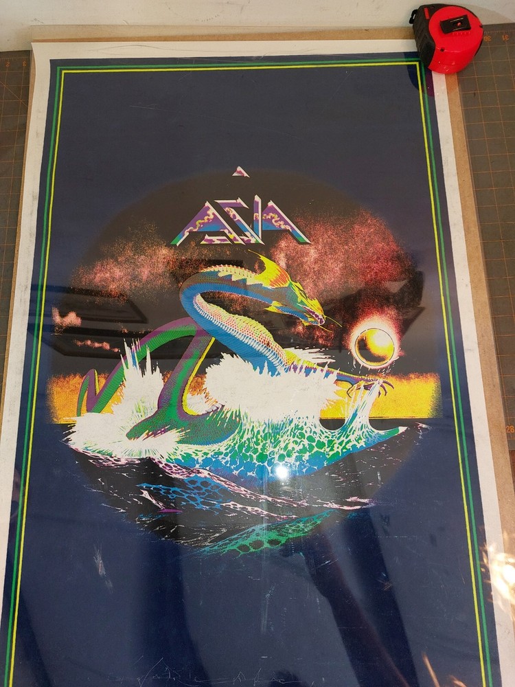 ASIA #970 BLACKLIGHT POSTER 23x35" Vintage