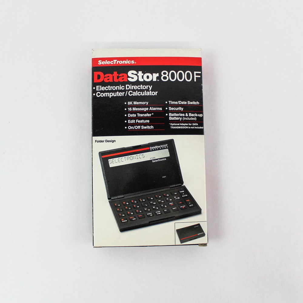 SelecTronics DataStor 8000F Calculator Data Bank 8K Memory Original Box Untested