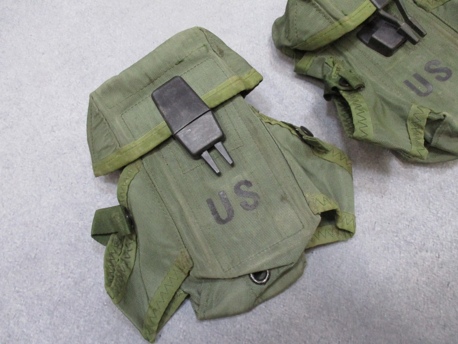 USGI ALICE LC-1 30 Round Magazine Pouch Set 2 OD Green 8465-00-001-6482 5.56/223