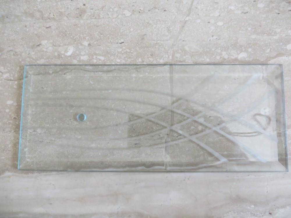 Beveled with Design Glass Panel *