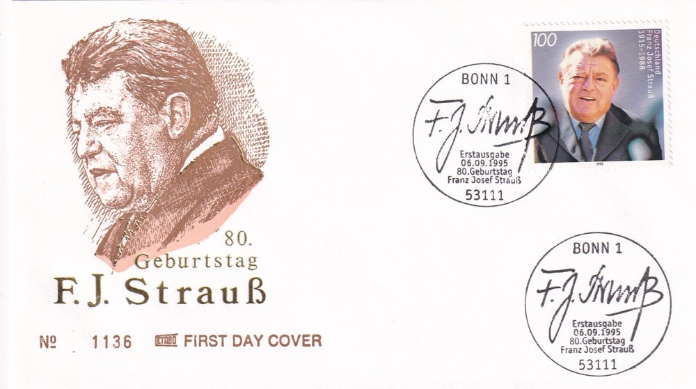⭐ 1995 Bonn Germany - First Day cover FDC - Ersttagsbrief ⭐ E514
