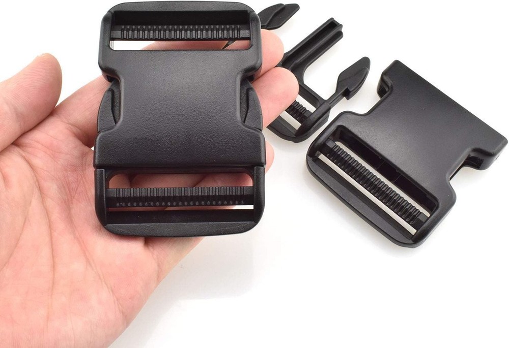 Durable 2-Inch Dual Adjustable Quick Release Buckles - 4 Pack Replacement Clips