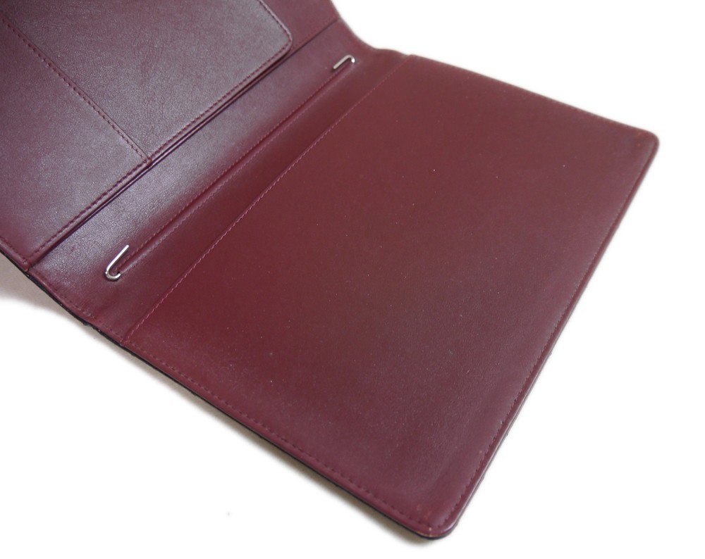 Authentic CHANEL A5 notebook cover Leather #1076