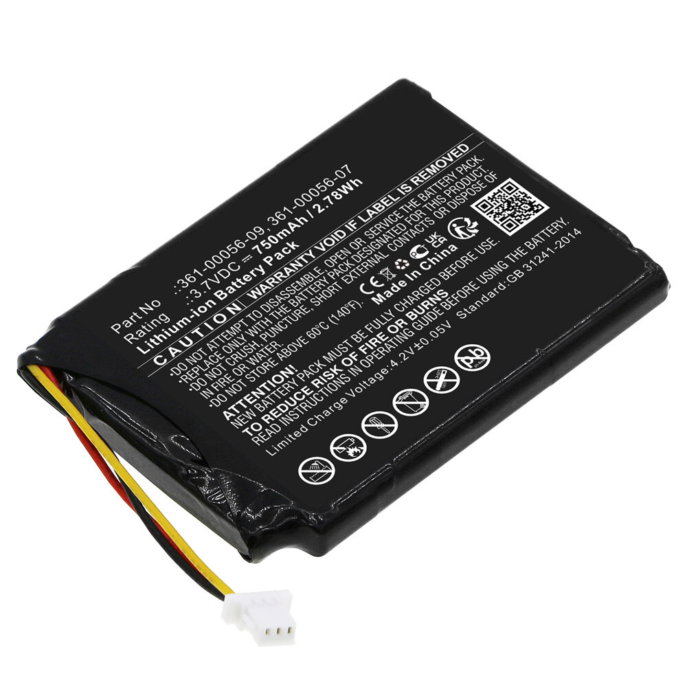 750mAh 361-00056-07 361-00056-09 Battery Replacement for Garmin Drive 60 61 GPS