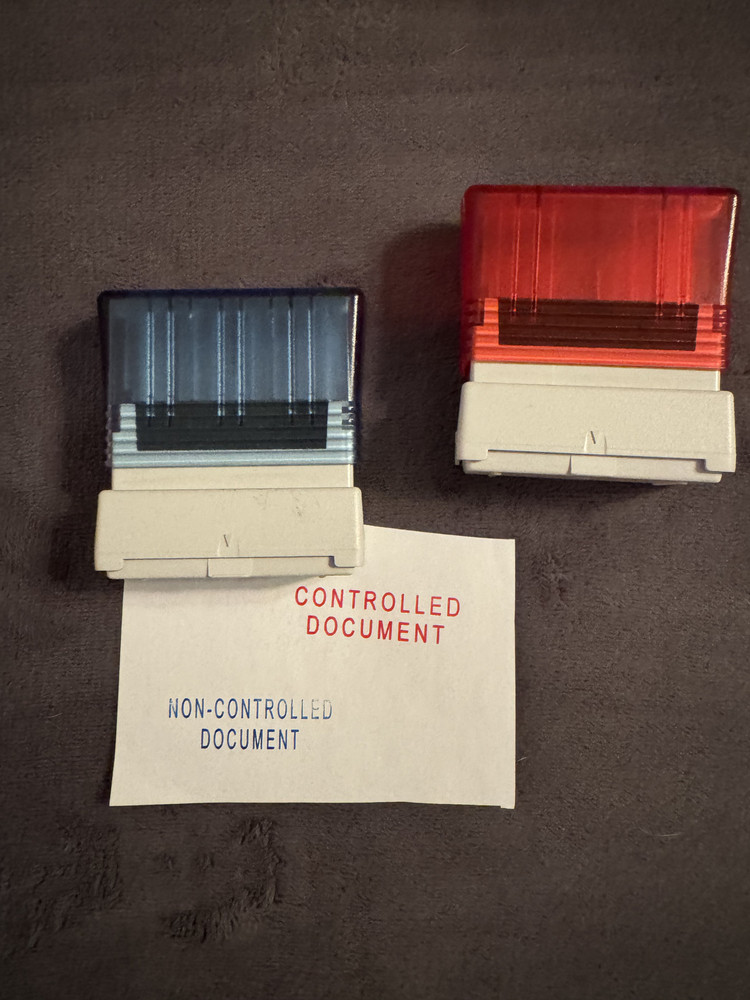 2 Brother 1850 Document Stamps - "CONTROLLED" and "NON-CONTROLLED" Document