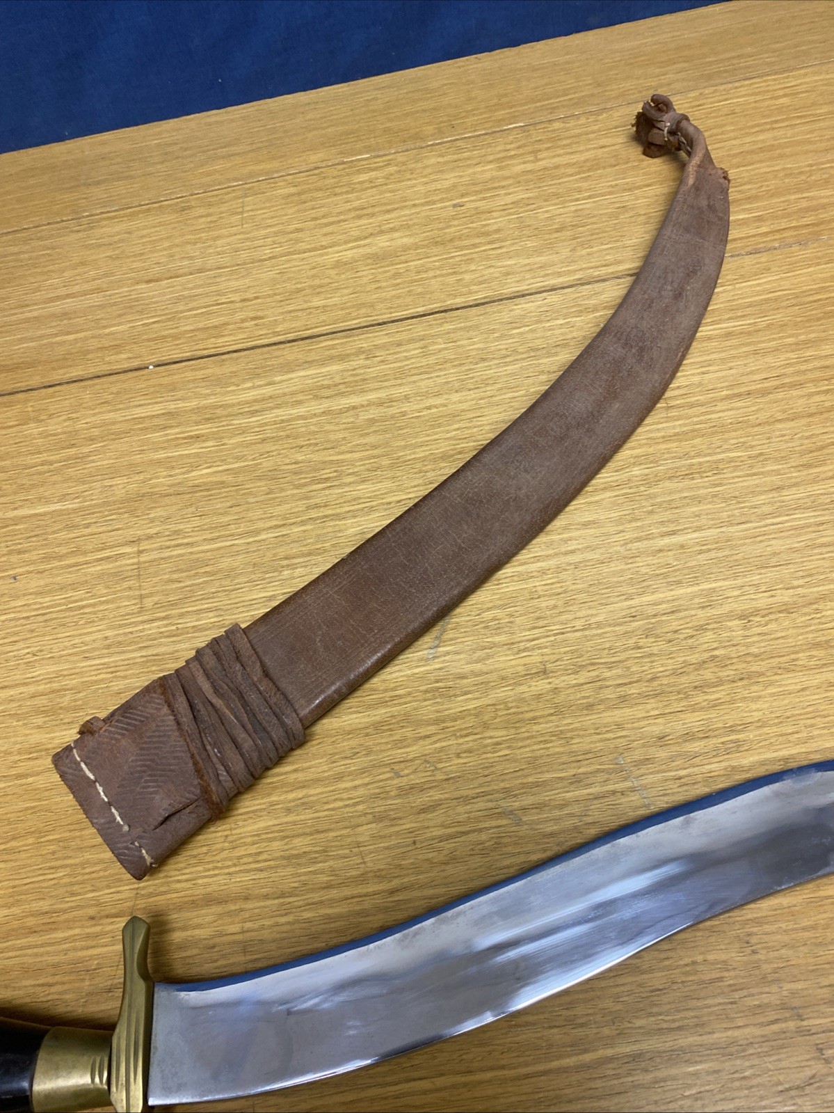 Vintage 1970s Negrito Bolo Knife with Wood Carved Handle