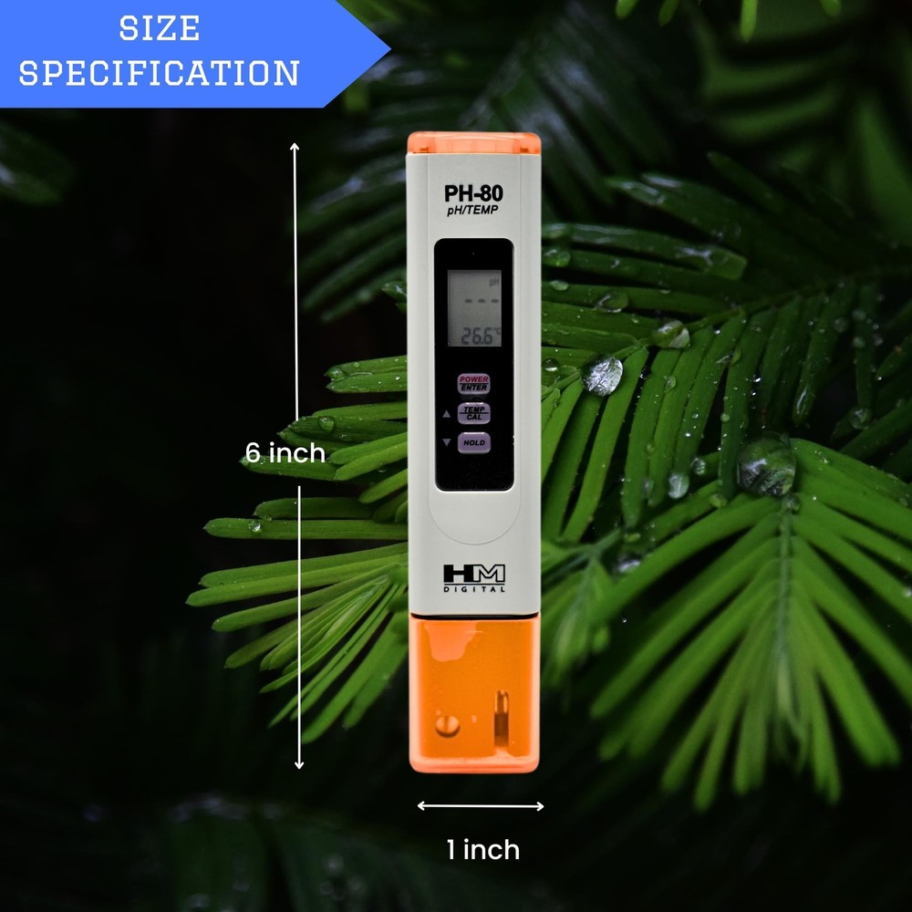 HMDPHM80 0-14 pH Range, 1 Resolution, +/- 2% Readout Accuracy, Purple