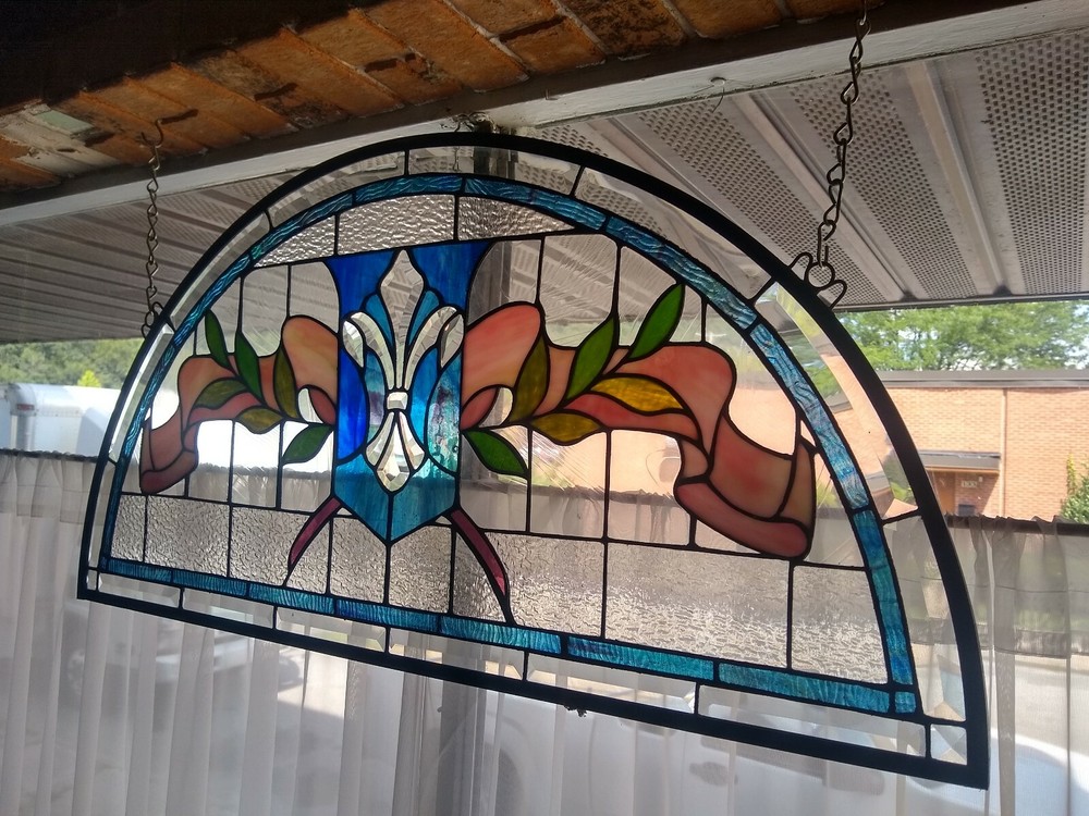 Leaded stained glass window