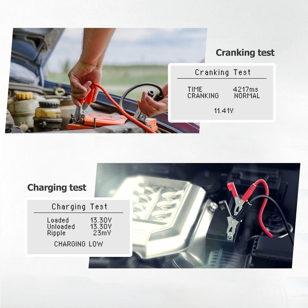 12V Auto Battery Diagnostic Load Tester Cranking Charging Analyzer ANCEL BST100