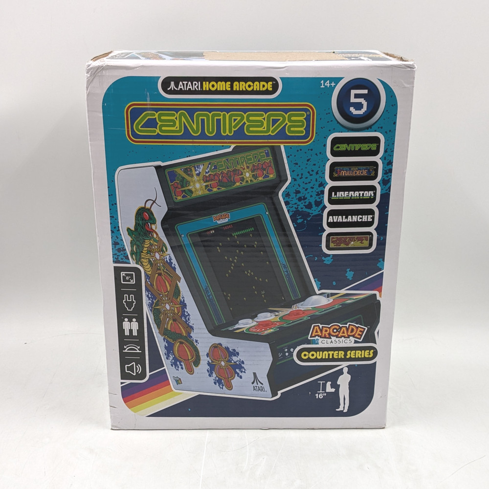 Arcade Classics Atari Centipede Counter Series Arcade Game With 8" Screen