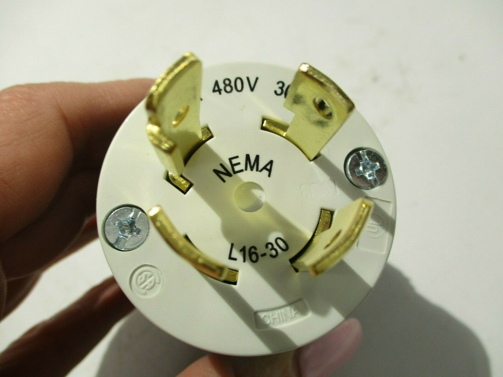 NEW HUBBELL 1630P LOCKING PLUG 30A/AMP 180V