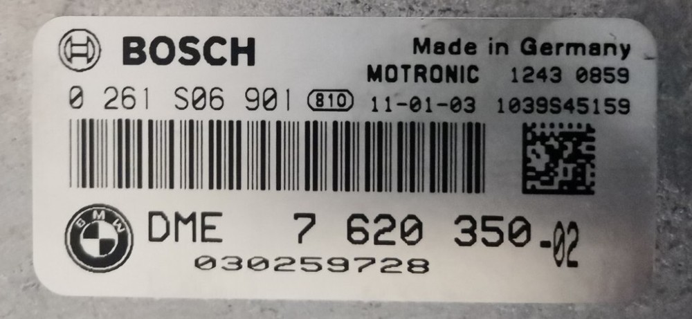 ECU For BMW 1 E87 E81 DME 7620350 N46 Complete Set