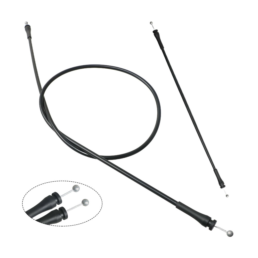 2X Rear Left Cargo Door Upper & Lower Lock Release Cables for Ford E-150 E-250