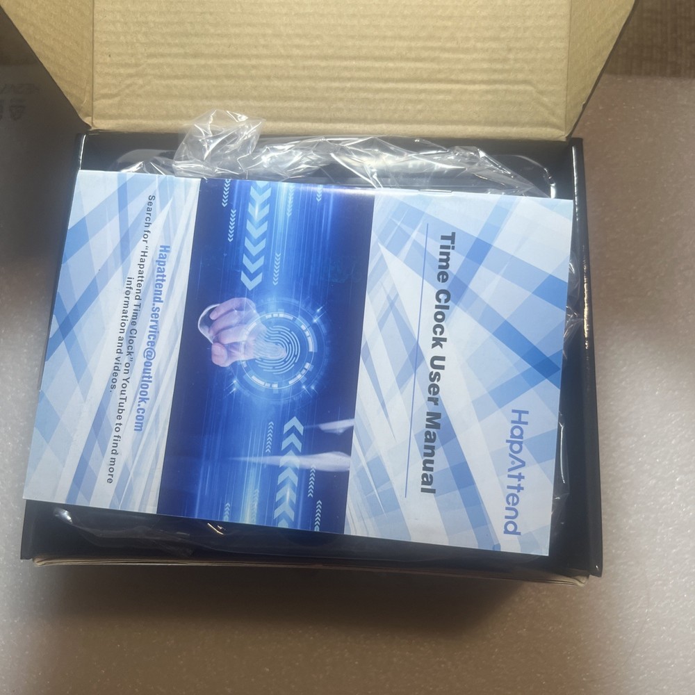 HapAttend Time Clock Fingerprint Time Clock  Employees RFID Attendance H1   E1
