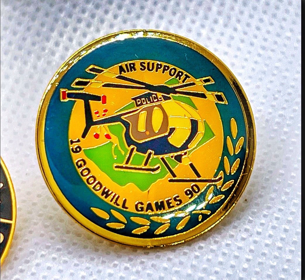 Rare 4 Pin FBI Set 1990 Goodwill Games FBI /SWAT, ERT and Air Support Bin B2