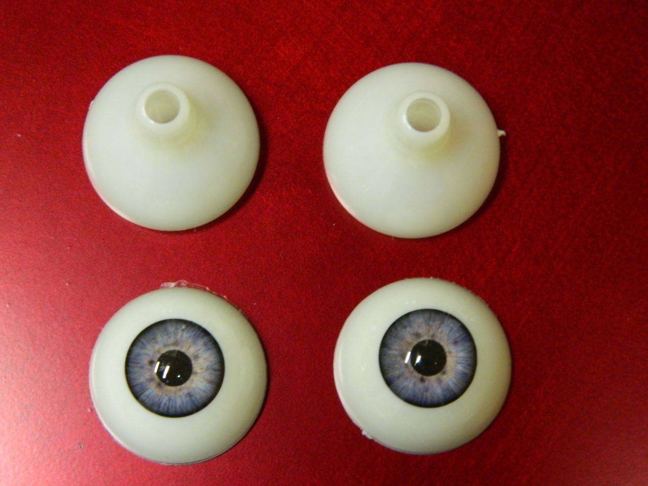 Realistic Acrylic Eyes for Halloween PROPS, MASKS, DOLLS or Bears (BLUE 26mm)