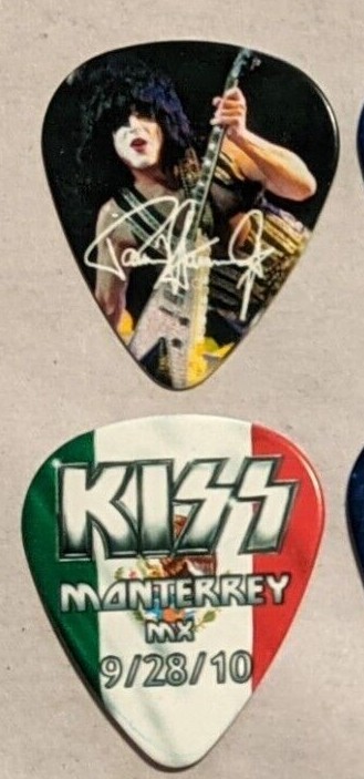KISS 9-28-2010 MONTERREY MX Hottest Show On Earth Guitar Pick CITY PICK