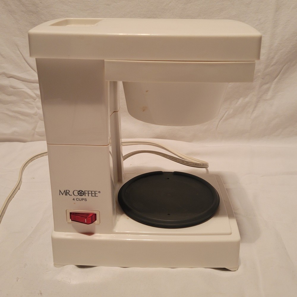 Mr Coffee Model VL-4 White 4 Cup Automatic Drip Coffee Maker / Brewer ~ Works