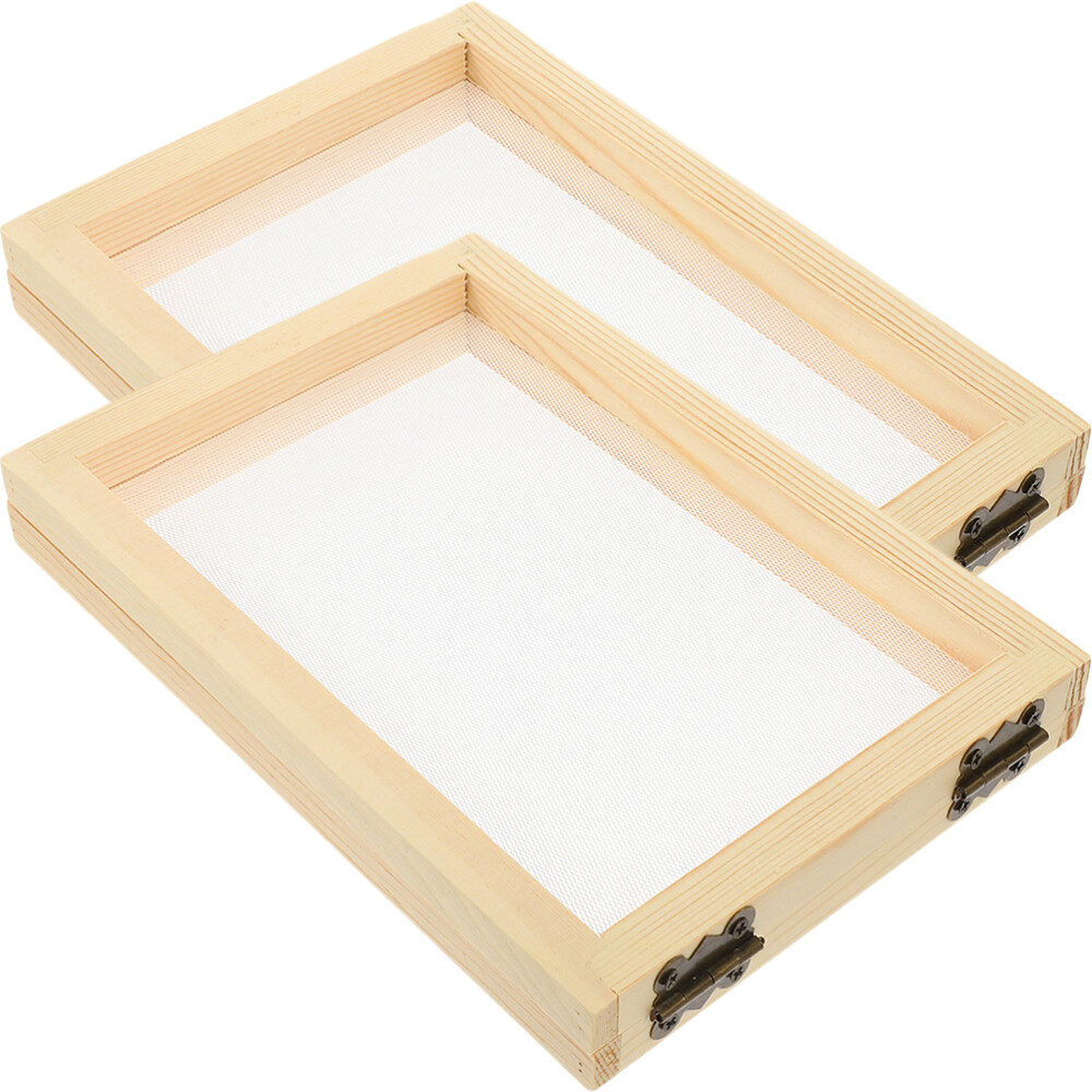 2PCS Paper Making Screens Copper Paper Frame Child DIY Craft Tools Making Deckle