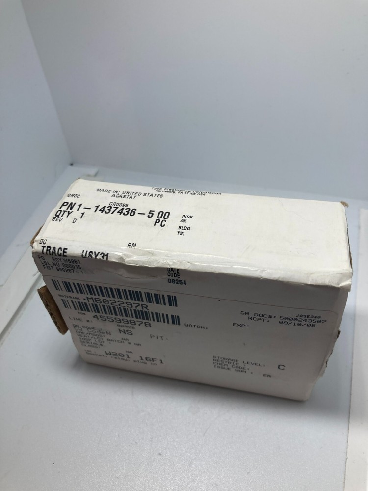 AGASTAT 1-1437436-5 SOCKET SURFACE MOUNTING PLUG IN RELAY NIB