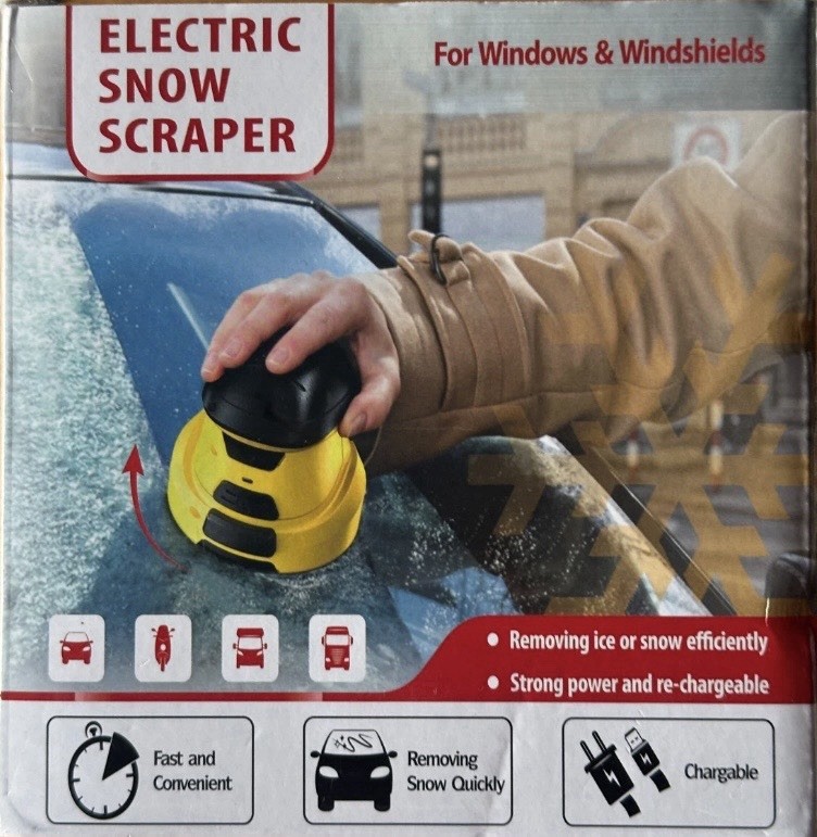 Electric Snow Scraper For Windows and Windshields / Rechargeable