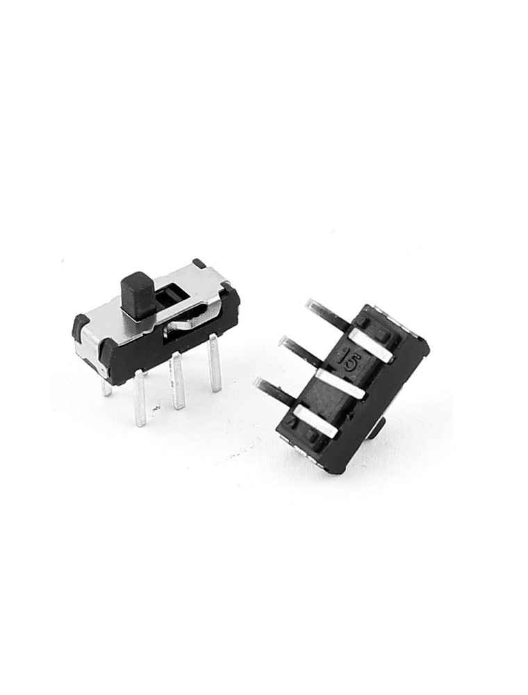 6 Pcs 2 Position DPDT 2P2T 6 Pin PCB Panel Mini Vertical Slide Switch