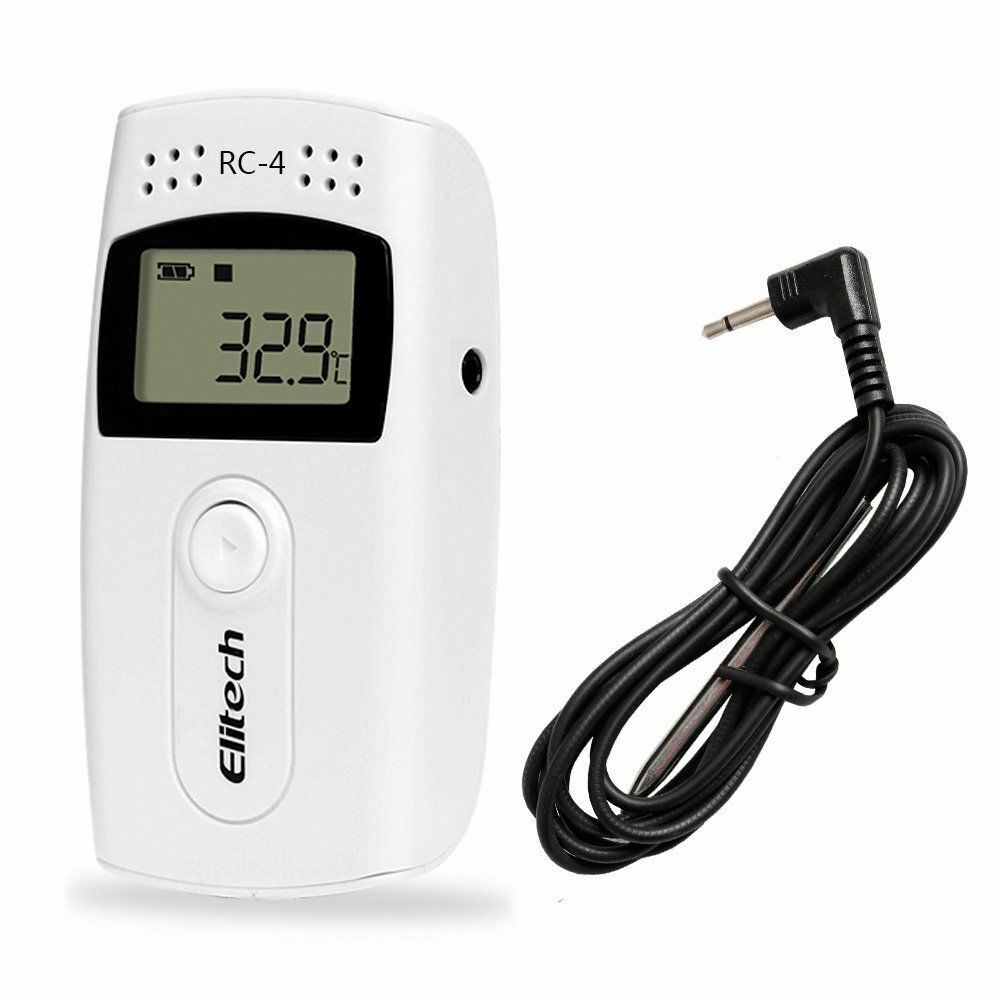 Elitech RC-4 Temperature Data Logger USB Temperature Recorder w/ External Probe
