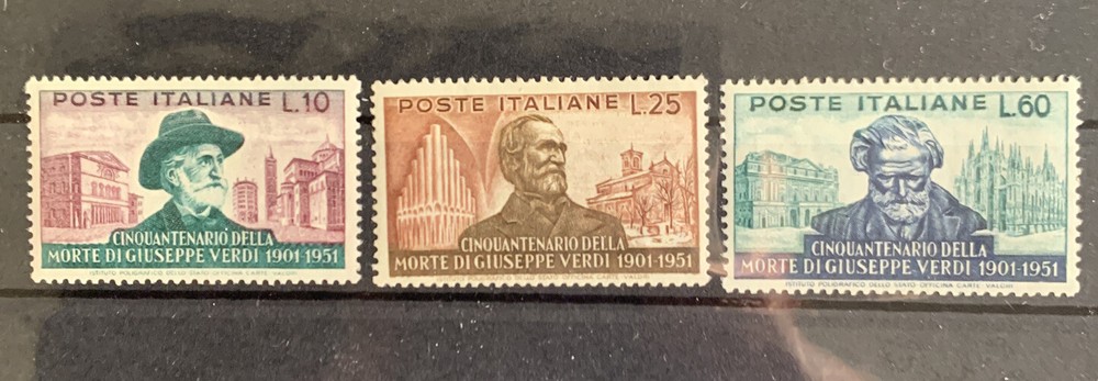 Italy 1951 Giuseppe Verdi Set Mint Never Hinged