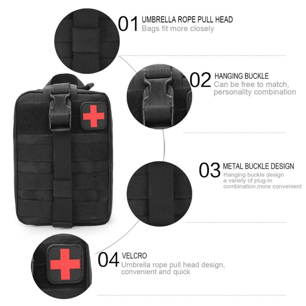 Tactical First Aid Kit Medical EMT Bag Emergency Survival Molle IFAK SOS Pouch